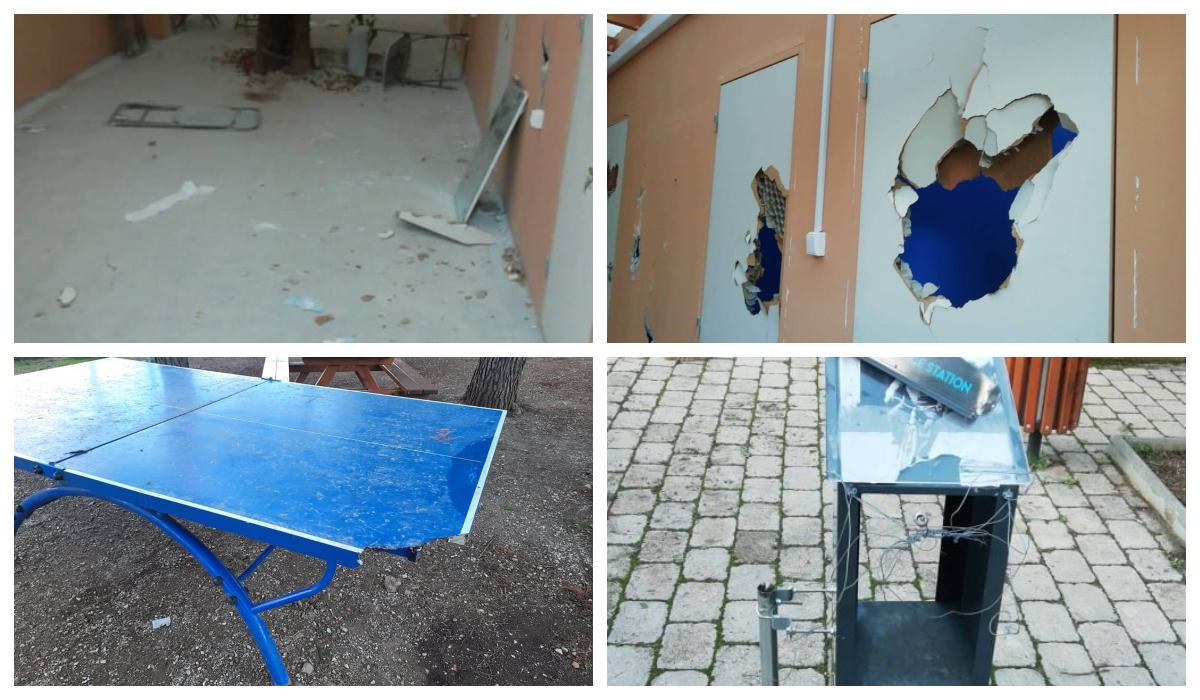 Άλιμος: Βάνδαλοι τα έκαναν “γυαλιά καρφιά” στην πλατεία Καραϊσκάκη (Κλούβα)
