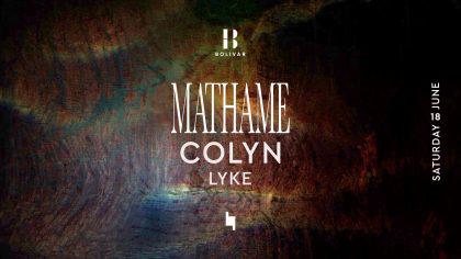 Mathame I Colyn Lyke I Sat 18 June Ι Bolivar