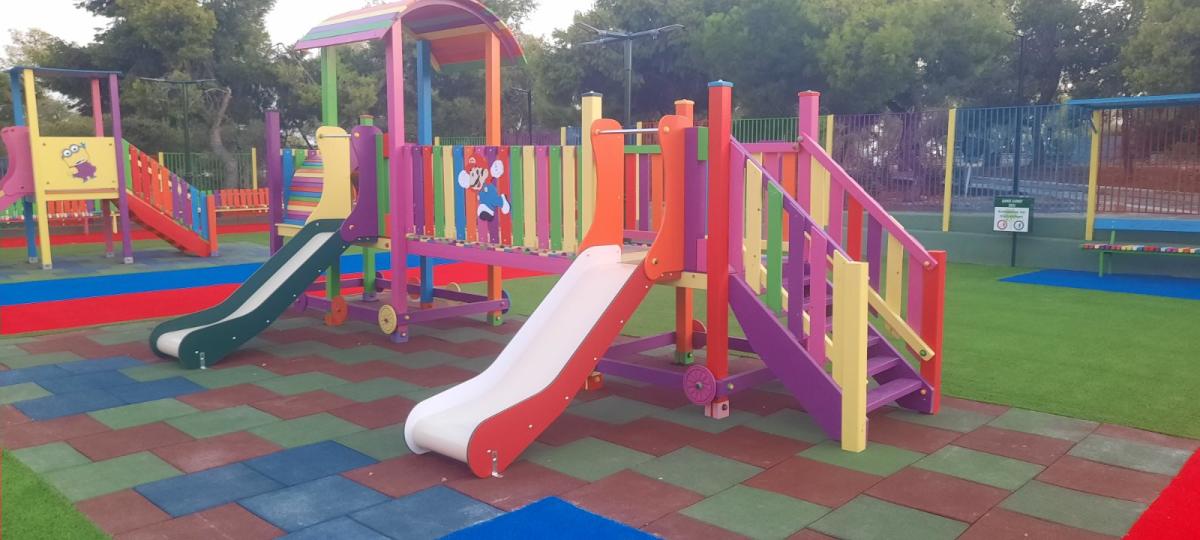 Άλιμος: Εντυπωσιακές εικόνες από την ολοκαίνουργια παιδική χαρά, στον Λόφο Πολιτισμού εικόνα 4