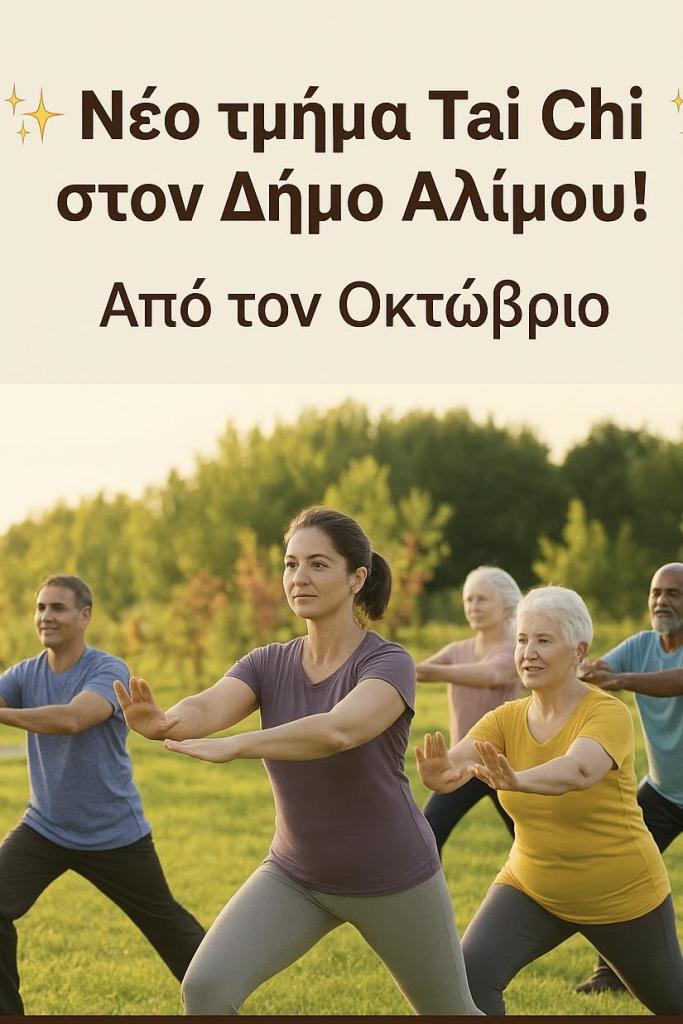 Νέο τμήμα Τai Chi στον Δήμο Αλίμου! εικόνα 1