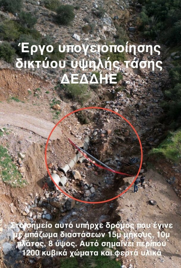 Καταγγελία Παπανικολάου για «πρόχειρα» έργα του ΔΕΔΔΗΕ στο βουνό που έπνιξαν την πόλη στη λάσπη (EΙΚΟΝΕΣ) εικόνα 13